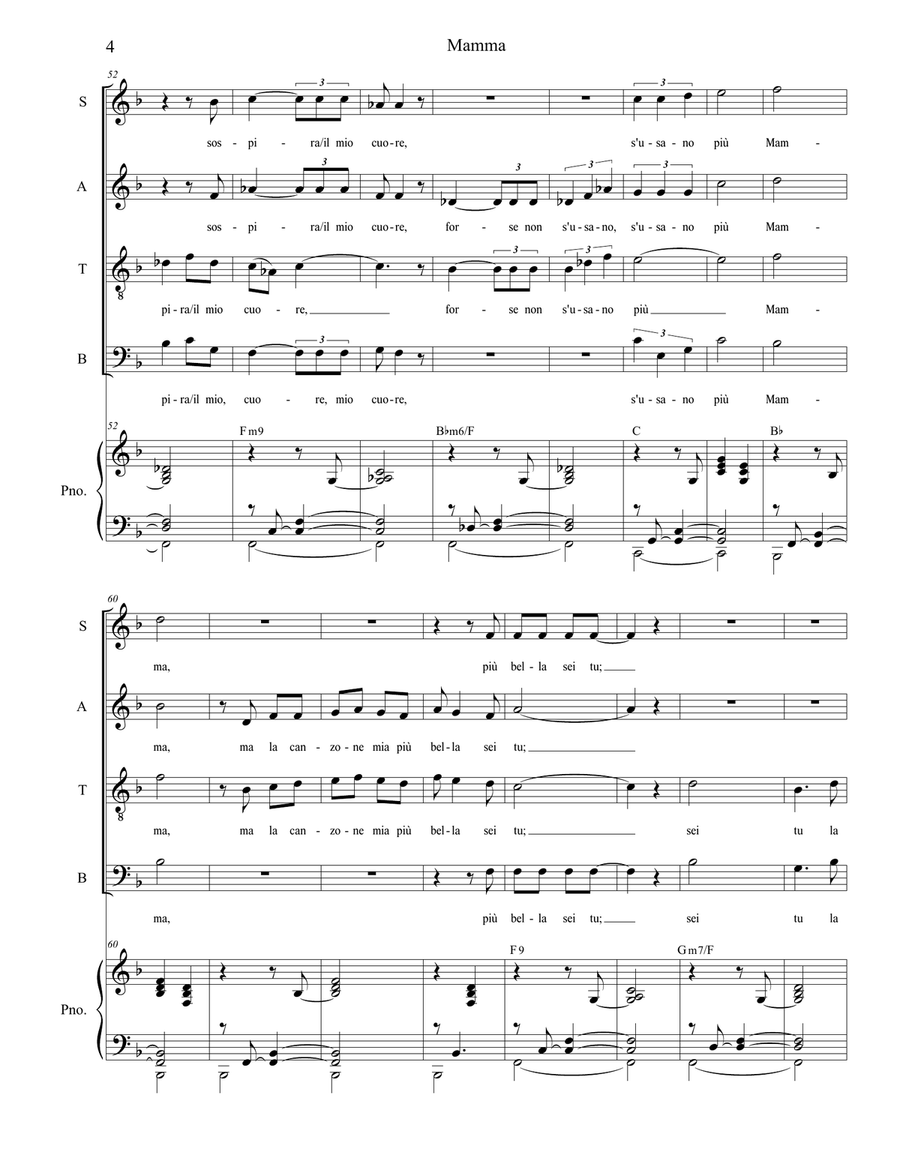 Mama (mamma) Mama (mamma) 4-Part scores gallery preview page 4