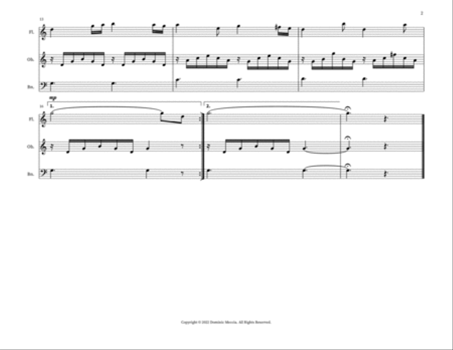 Song Of The Seashore (Hamabe No Uta) Small Ensemble scores gallery preview page 2