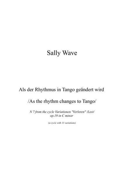 Als der Rhythmus in Tango geändert wird /As the rhythm changes to Tango/ image number null