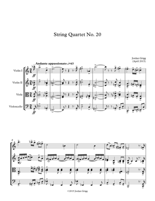 String Quartet No 20