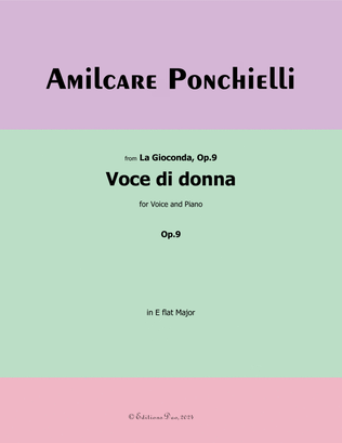 Voce di donna, by Ponchielli, in E flat Major