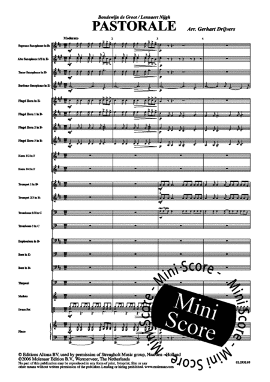 Pastorale Fanfare Band scores gallery preview page 5