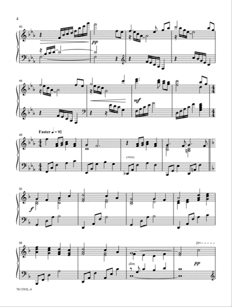 What Wondrous Love! Piano Solo scores gallery preview page 4