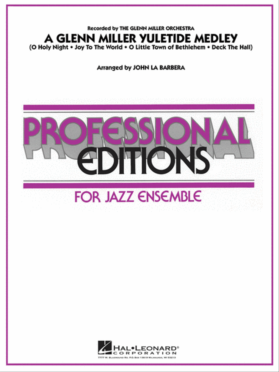 A Glenn Miller Yuletide Medley Jazz Ensemble scores gallery preview page 1