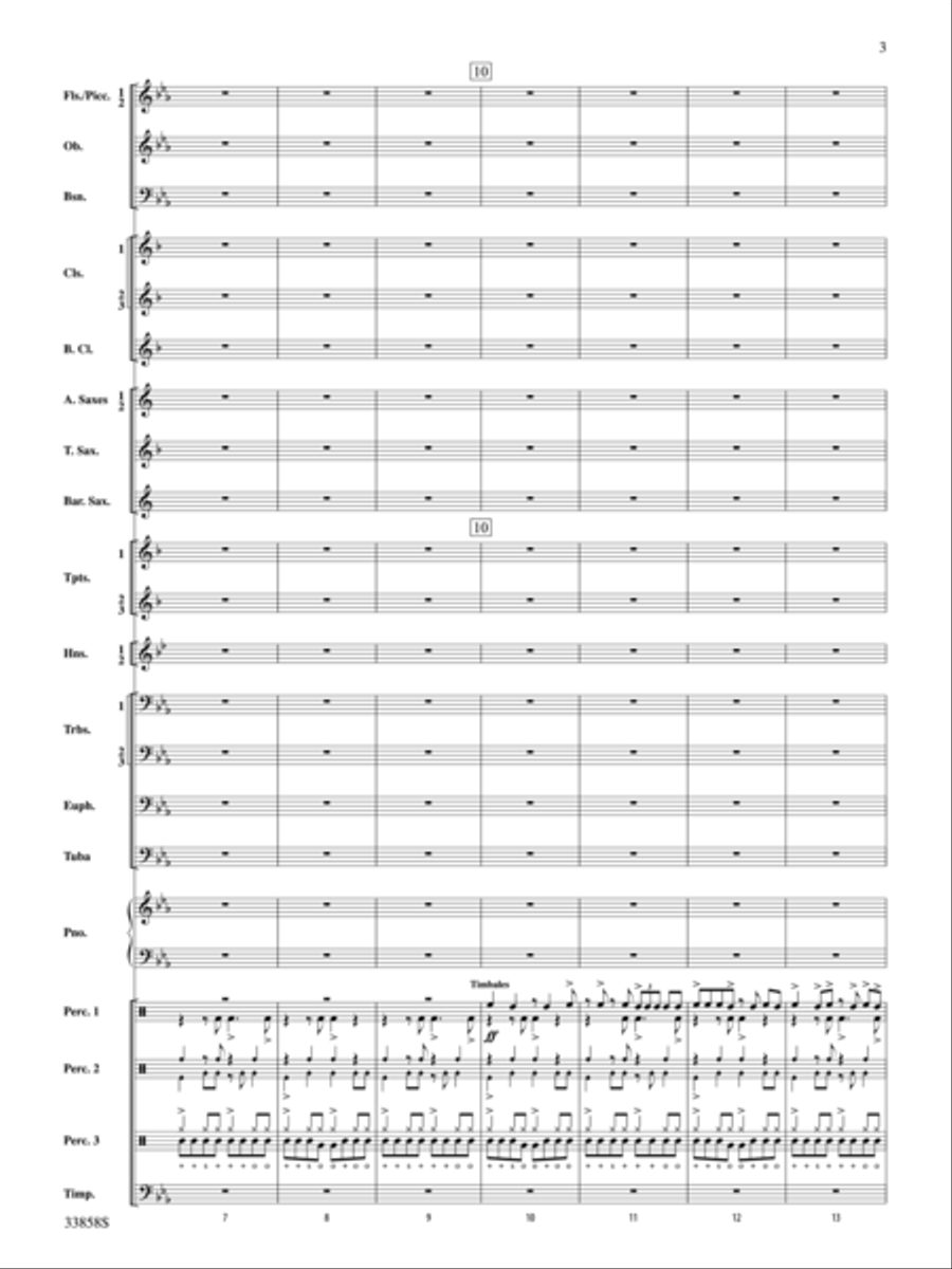 Danzas Cubanas Danzas Cubanas Concert Band scores gallery preview page 3