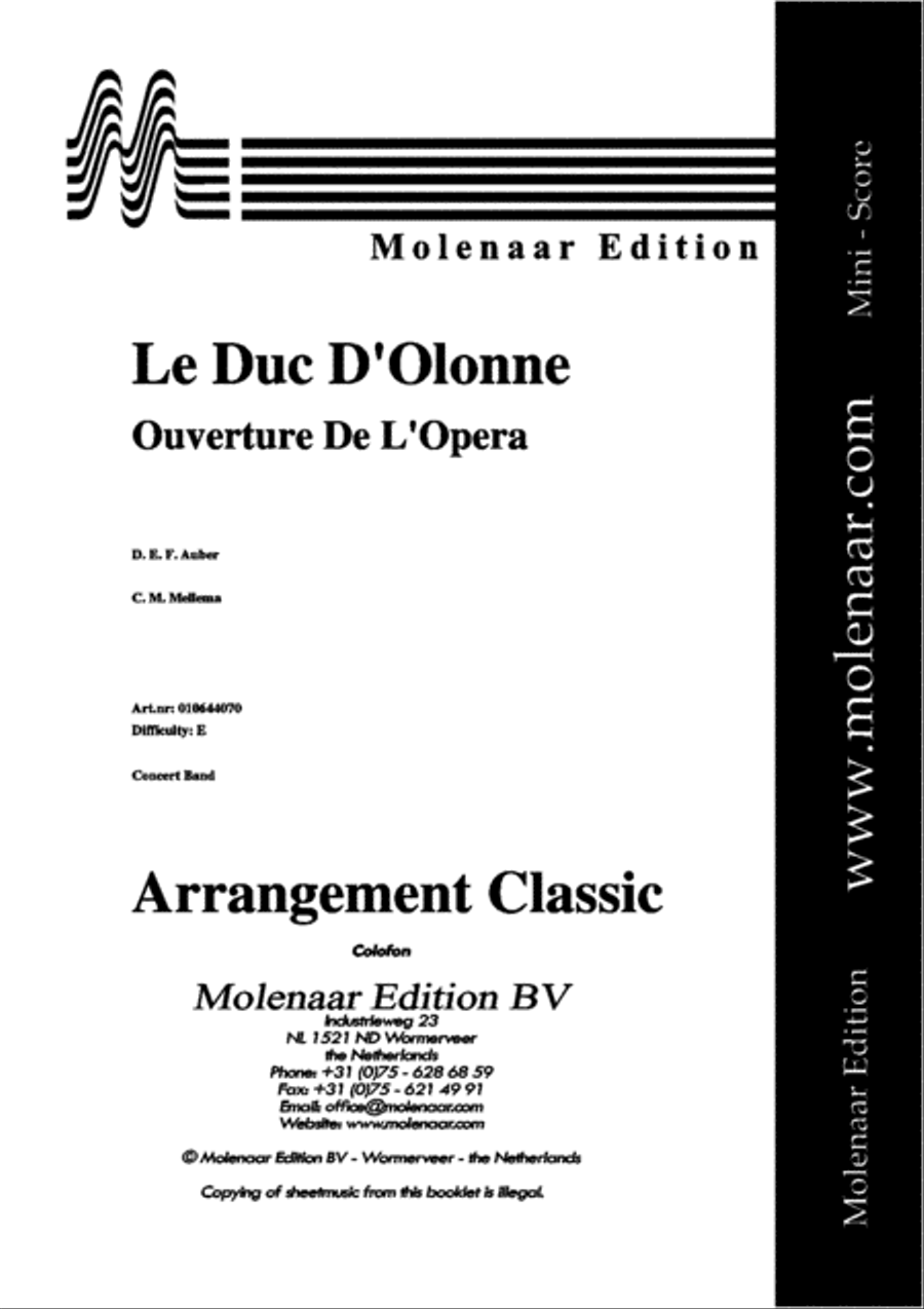 Le Duc D'Olonne Concert Band scores gallery preview page 2