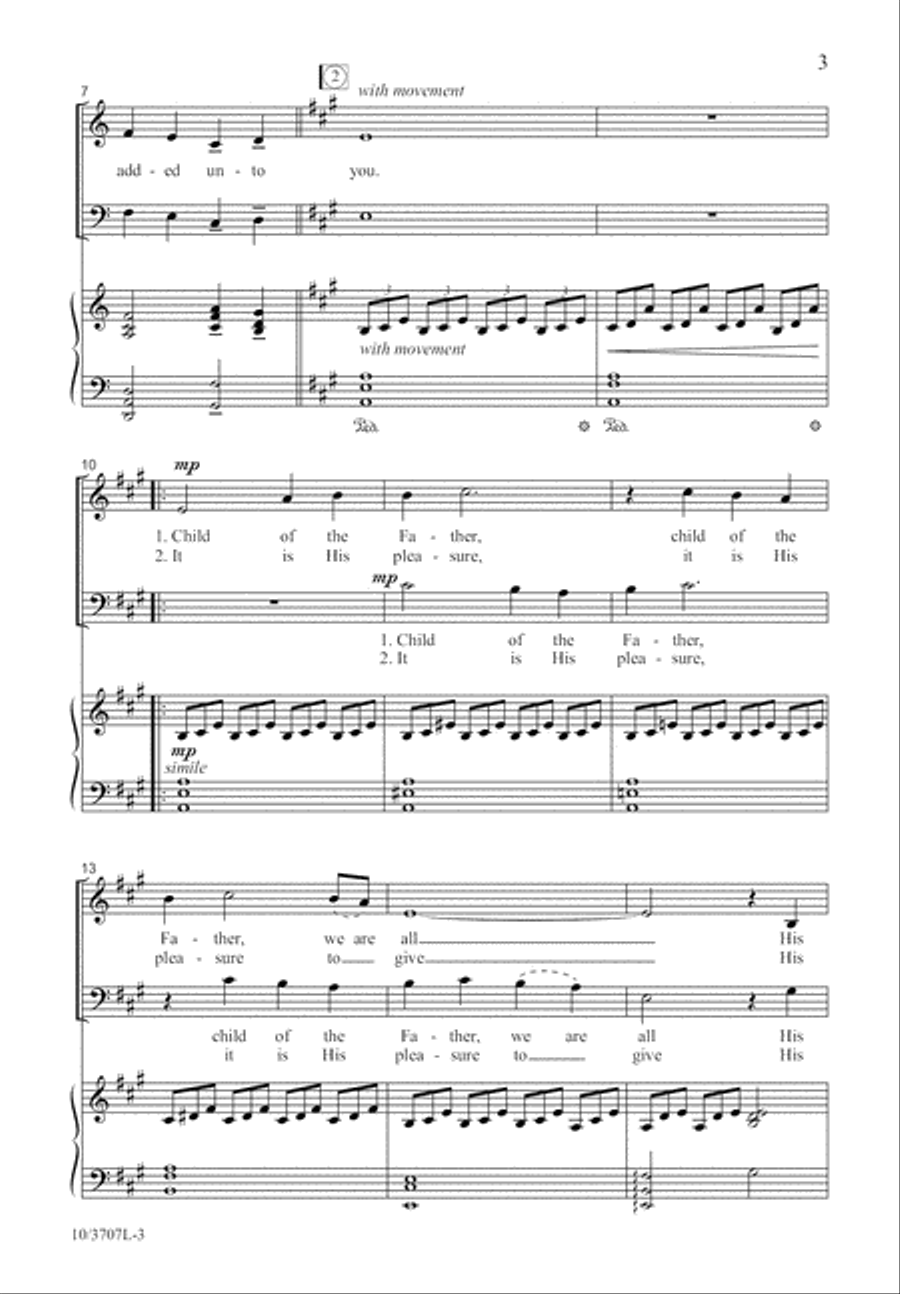 Seek First the Kingdom Seek First the Kingdom 4-Part scores gallery preview page 3