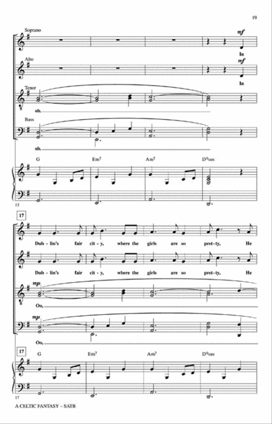 A Celtic Fantasy A Celtic Fantasy 4-Part scores gallery preview page 5