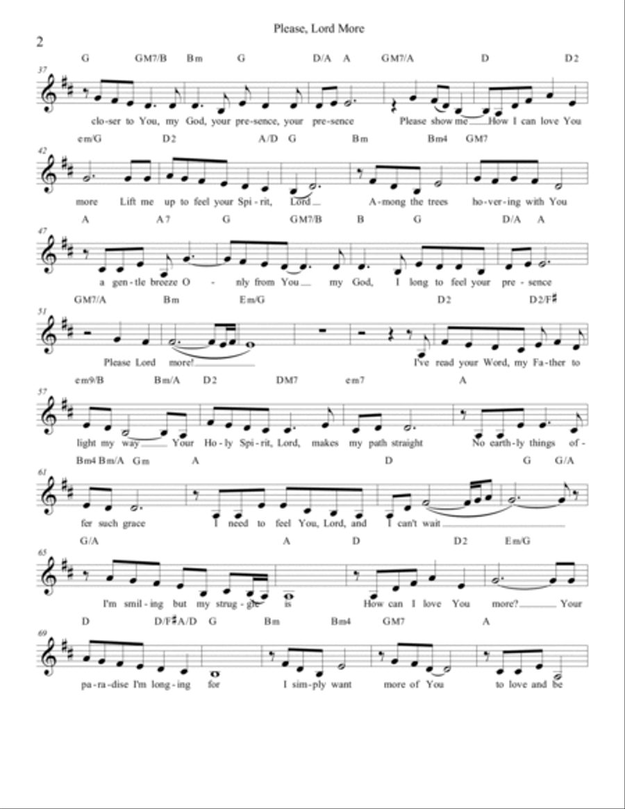Please Lord More Voice Solo scores gallery preview page 2