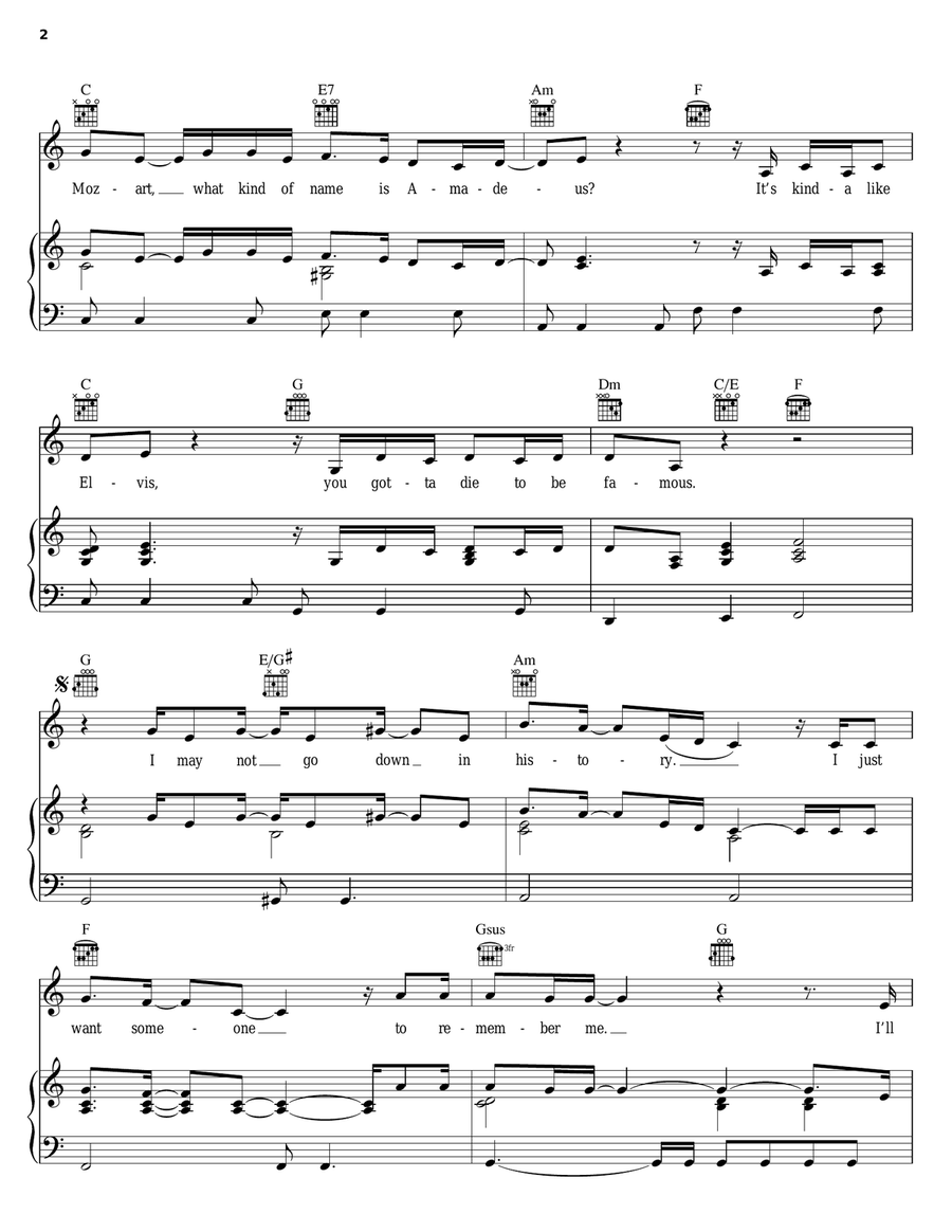 Something Worth Leaving Behind Piano, Vocal, Guitar scores gallery preview page 2