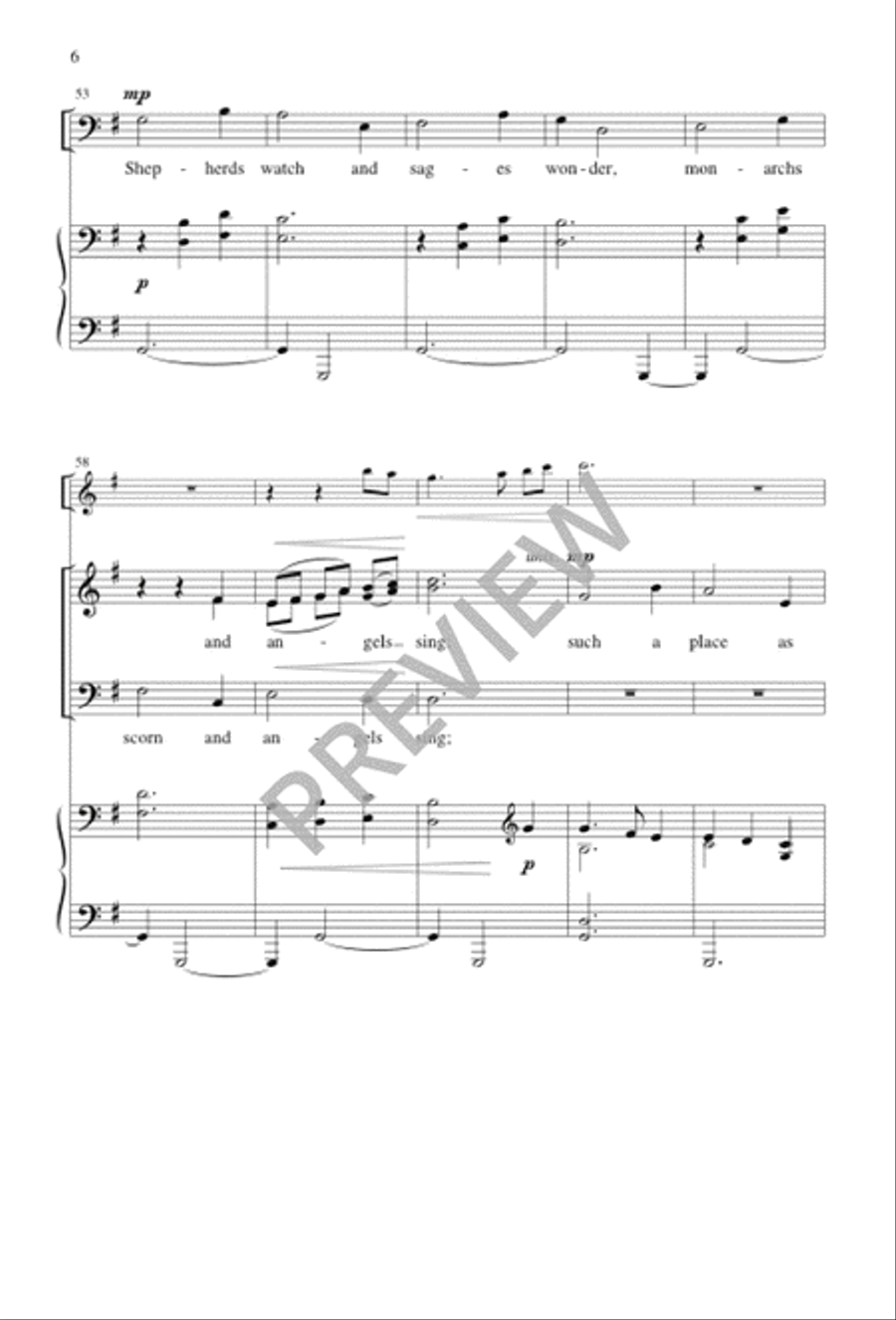 Who Would Think That What Was Needed 4-Part scores gallery preview page 6