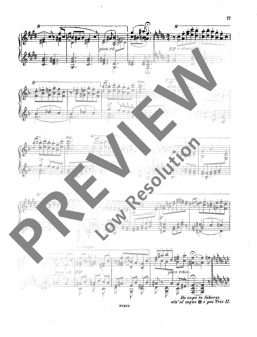 Sonata No. 1 D Major Piano Solo scores gallery preview page 20