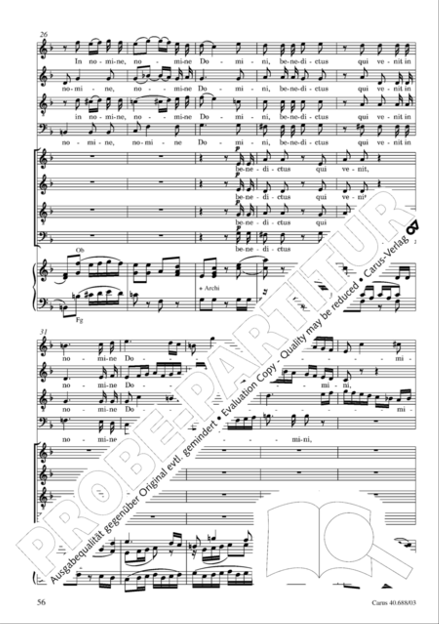 Mass in C Major Mass in C Major 4-Part scores gallery preview page 57