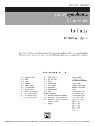 Book cover for In Unity: Score