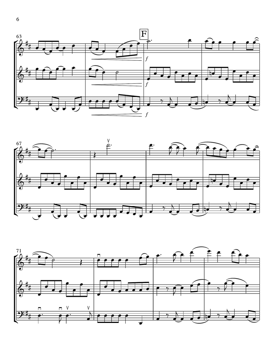 Sweet Child O' Mine String Trio scores gallery preview page 6