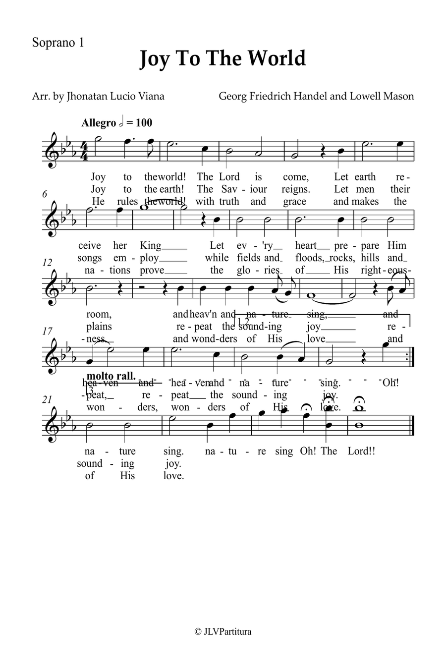 Joy To The World Small Ensemble scores gallery preview page 3