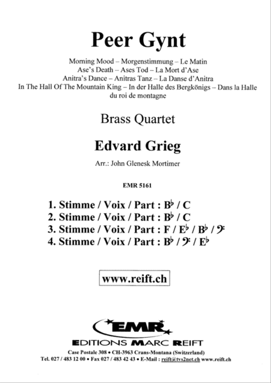 Peer Gynt Peer Gynt Brass Ensemble scores gallery preview page 2