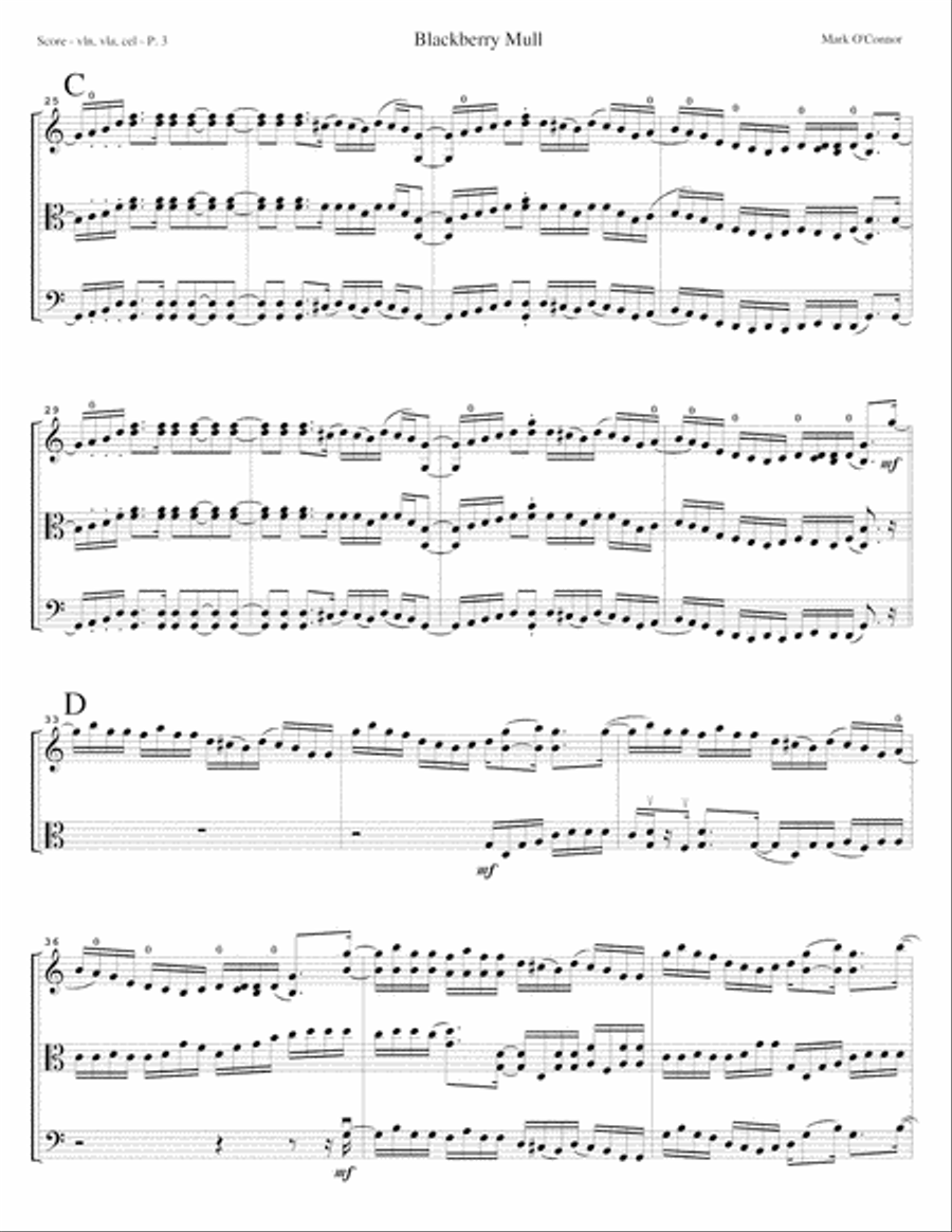 Blackberry Mull (score - vln, vla, cel) String Trio scores gallery preview page 6