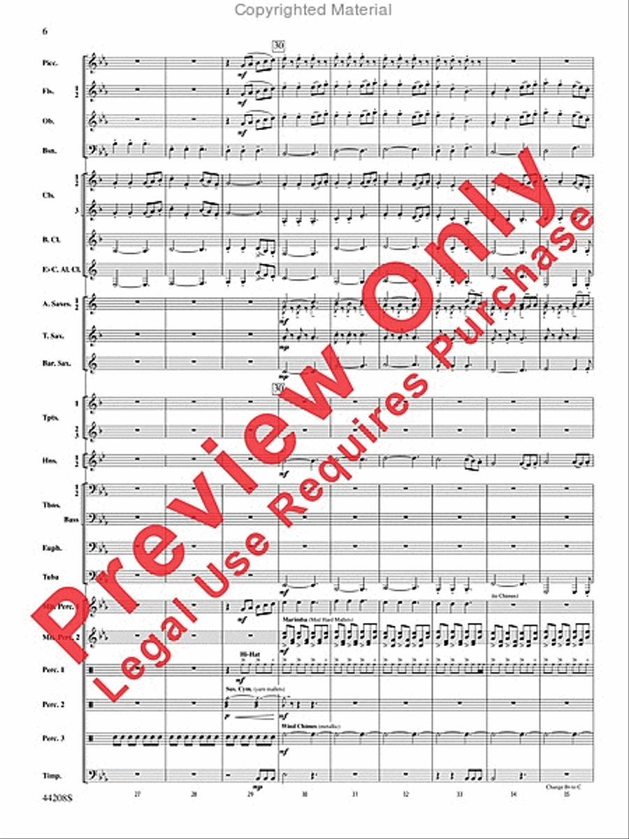 Undecim Concert Band scores gallery preview page 7