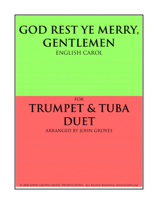 Book cover for God Rest Ye Merry, Gentlemen - Trumpet & Tuba Duet