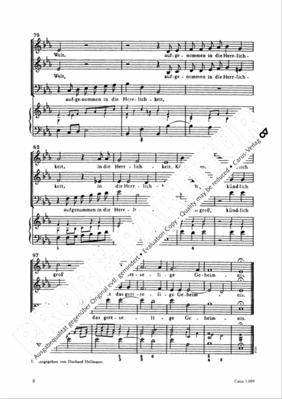 Kundlich gross ist das gottselige 3-Part scores gallery preview page 9