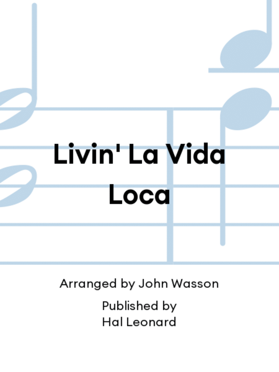 Livin' La Vida Loca Marching Band scores gallery preview page 1