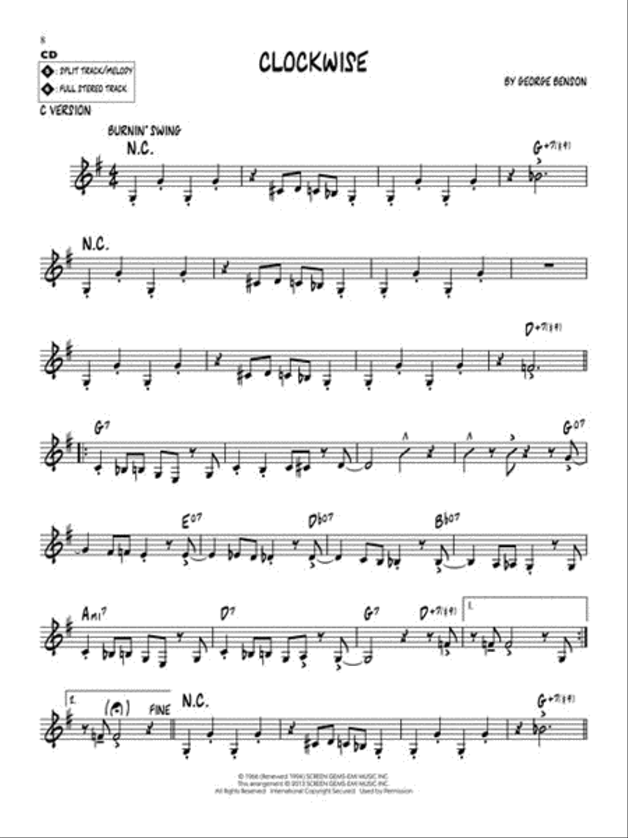 George Benson C Instrument scores gallery preview page 5