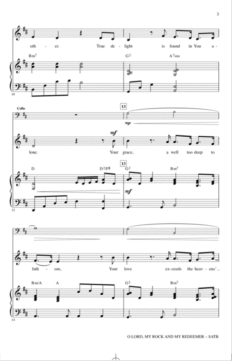 O Lord, My Rock And My Redeemer 4-Part scores gallery preview page 2
