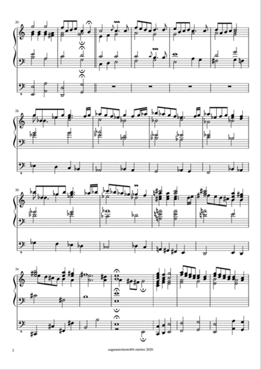 Entrata in modo tonale Organ Solo scores gallery preview page 2