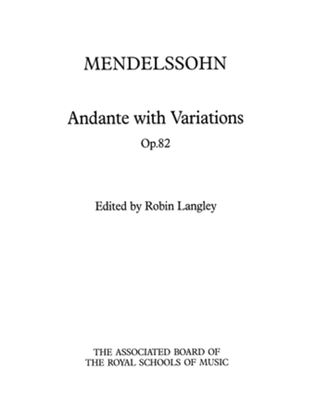 Book cover for Andante with Variations, Op. 82