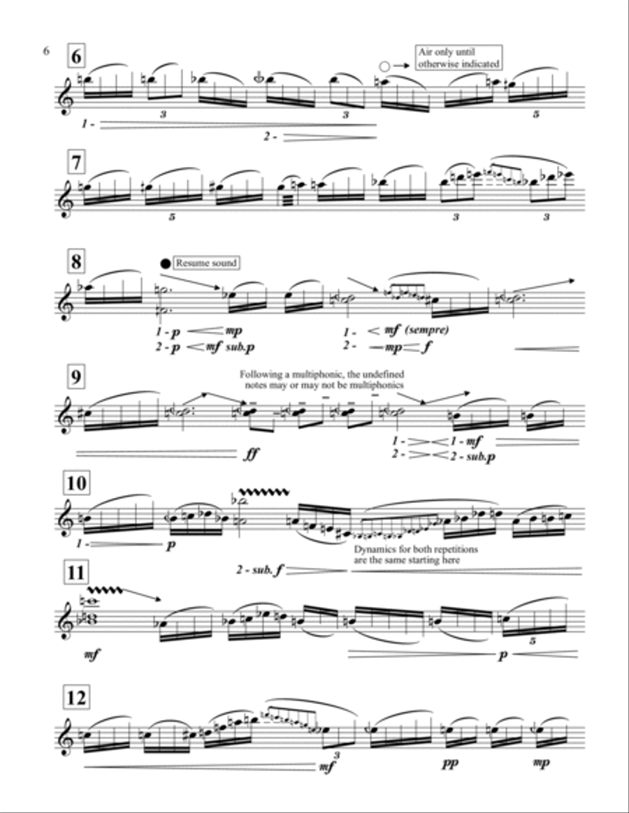 Sepik Suite Soprano Saxophone scores gallery preview page 6