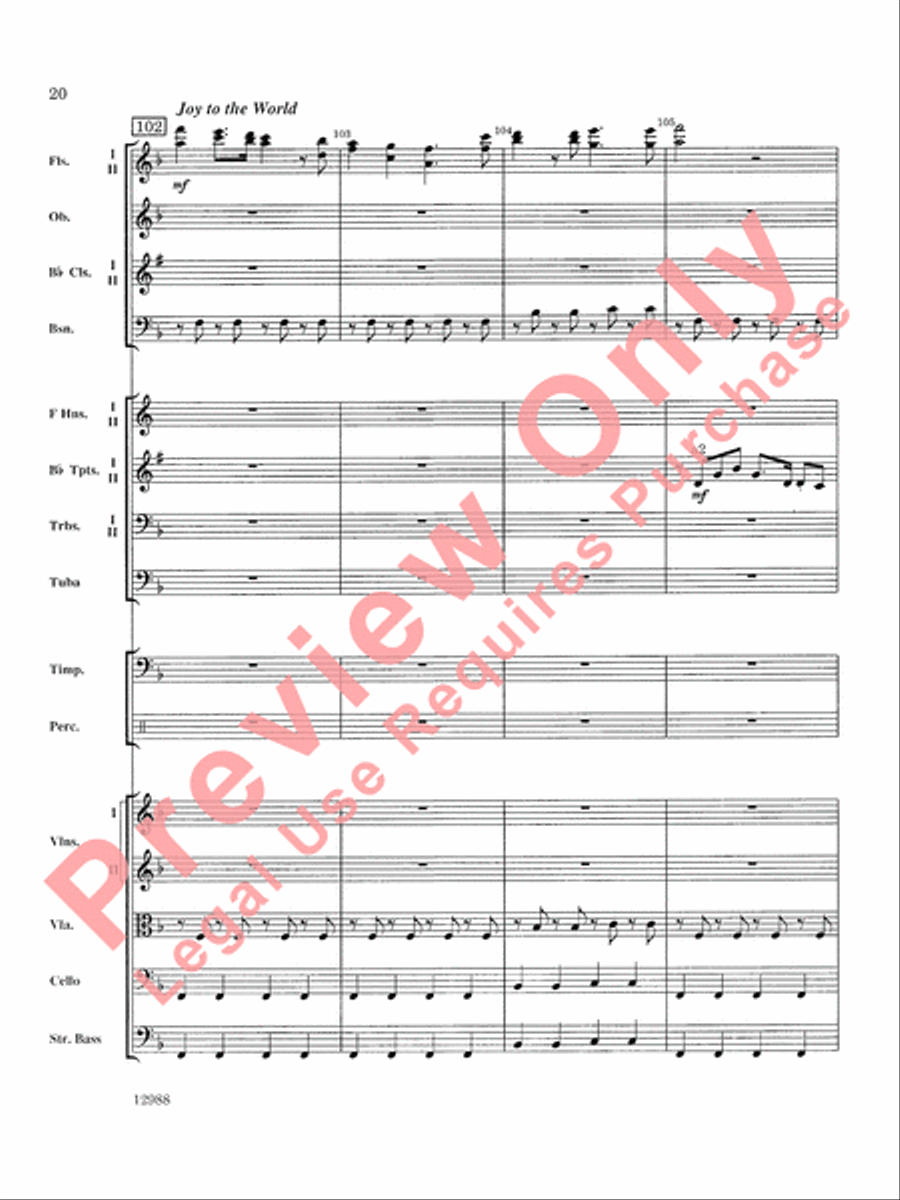 A Bach Christmas A Bach Christmas Full Orchestra scores gallery preview page 21