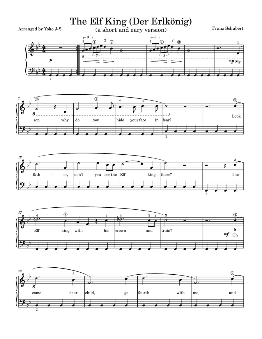 The Elf King (Der Erlkönig) Piano Method scores gallery preview page 1