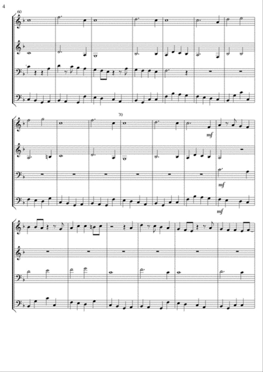 Shepherds' Swing - A Flexible Band/Ensemble arrangement of 'While Shepherd's watched' Concert Band scores gallery preview page 4