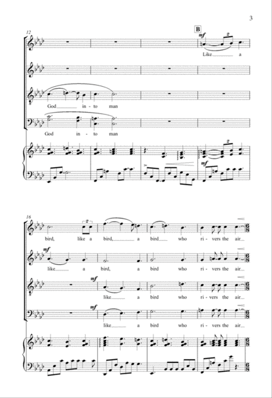Touched In Love 4-Part scores gallery preview page 2