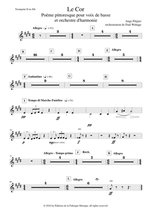 Ange Flégier: Le Cor for bass voice and concert band, Bb trumpet 2 part