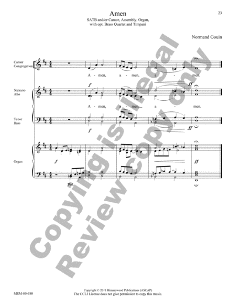 Mass of Saints Peter and Paul 4-Part scores gallery preview page 15