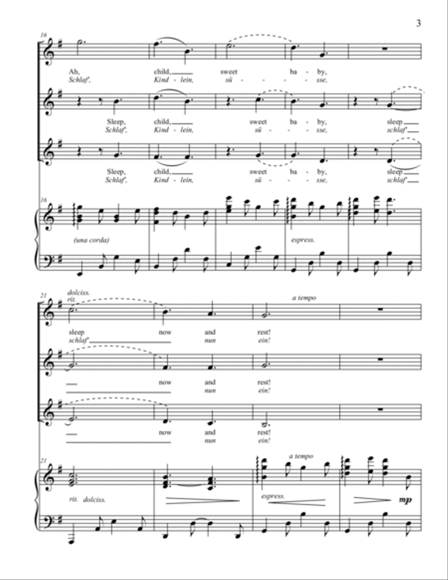 Mary's Lullaby (SSA) SSA scores gallery preview page 3