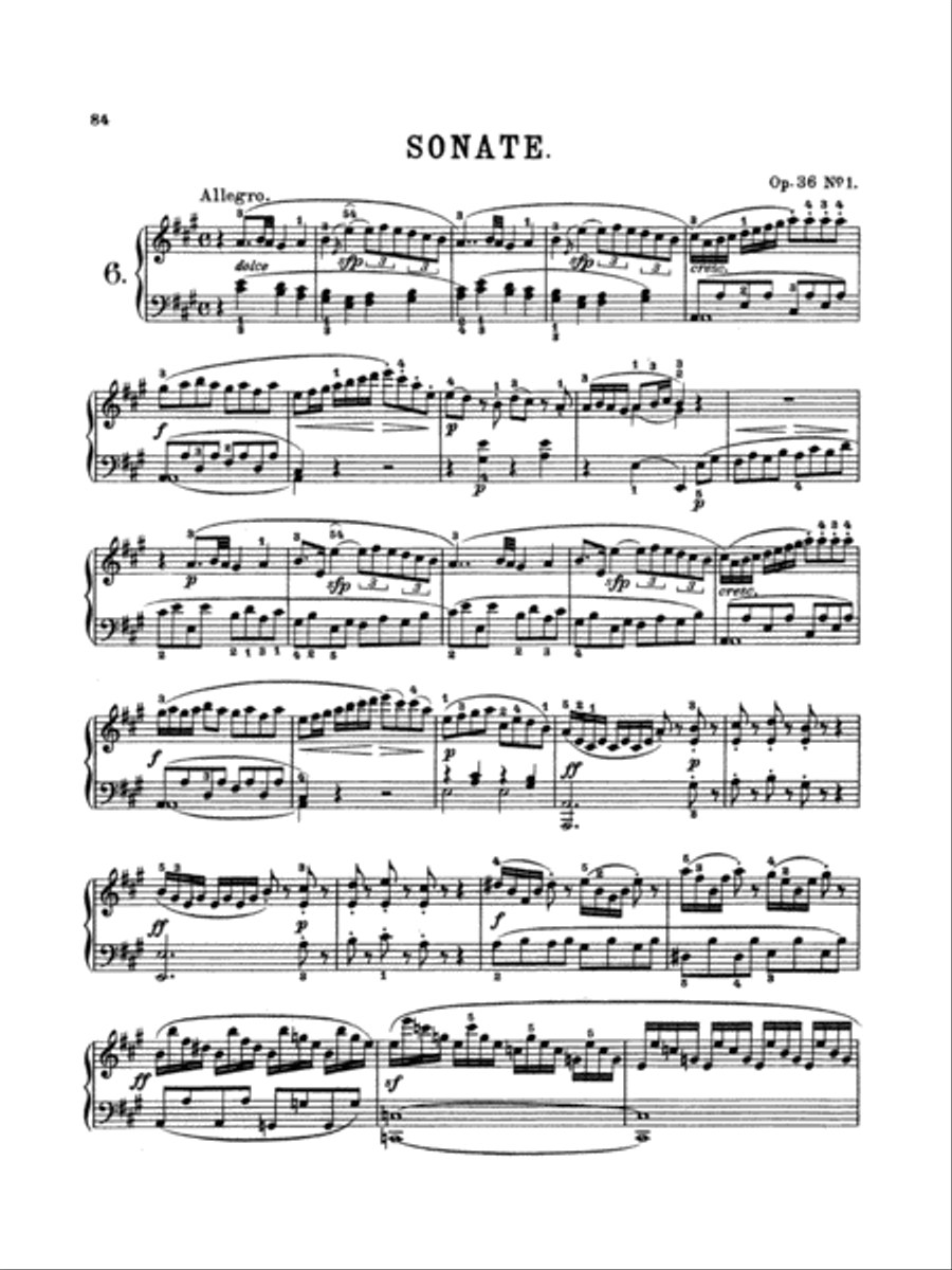 Clementi: Seven Sonatas (Volume I) Piano Solo scores gallery preview page 1