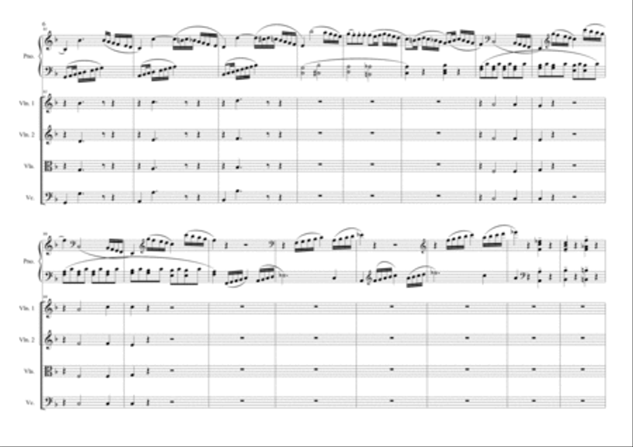 Sonatine-Kuhlau.Op.20.No.3.-Piano Concerto String Orchestra scores gallery preview page 6