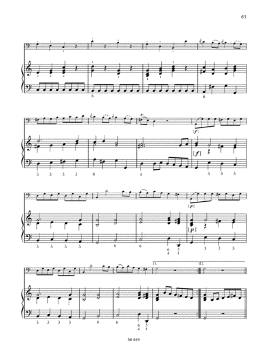 Sonata C major Piano Accompaniment scores gallery preview page 2