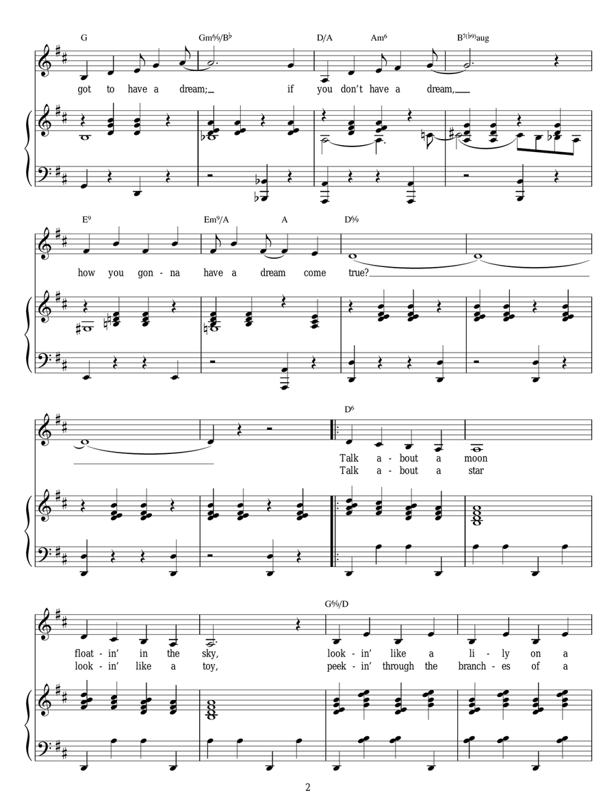 Happy Talk Happy Talk Piano, Vocal scores gallery preview page 2