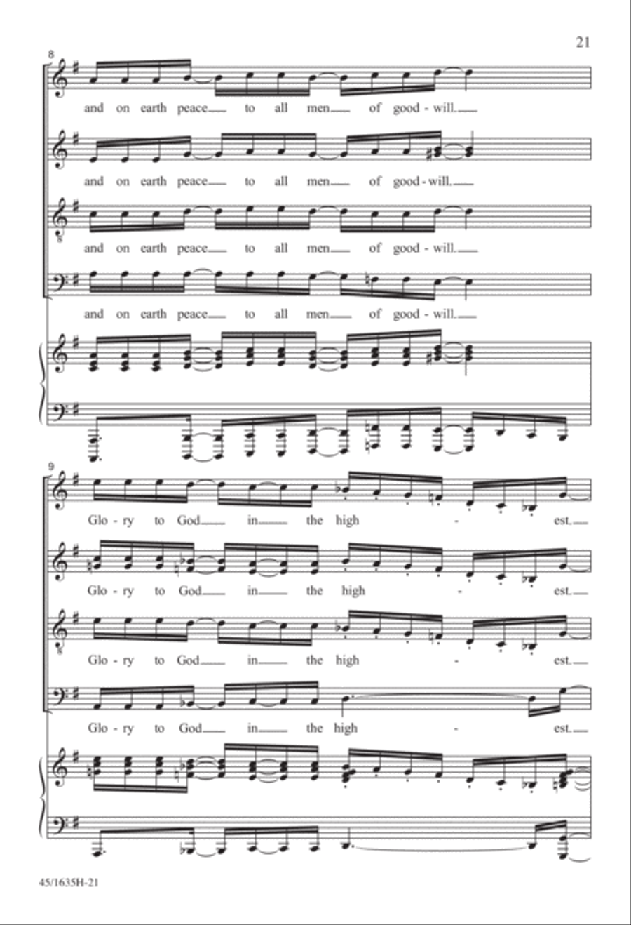 Mass: A Celebration of Love and Joy 4-Part scores gallery preview page 11