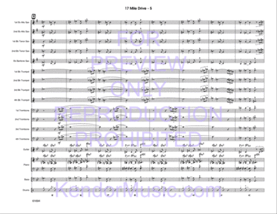 17 Mile Drive Jazz Ensemble scores gallery preview page 6