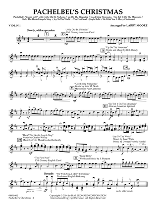 Pachelbel's Christmas - Violin 1
