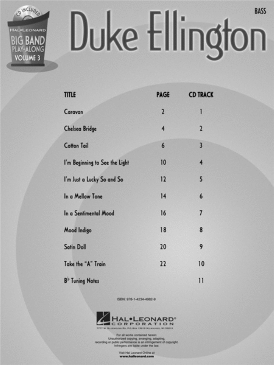 Duke Ellington - Bass Big Band scores gallery preview page 2