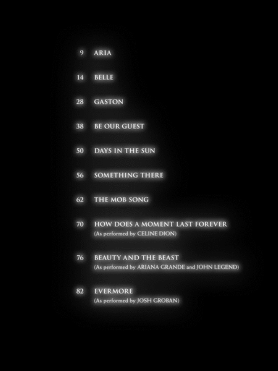 Beauty and the Beast Piano, Vocal, Guitar scores gallery preview page 3