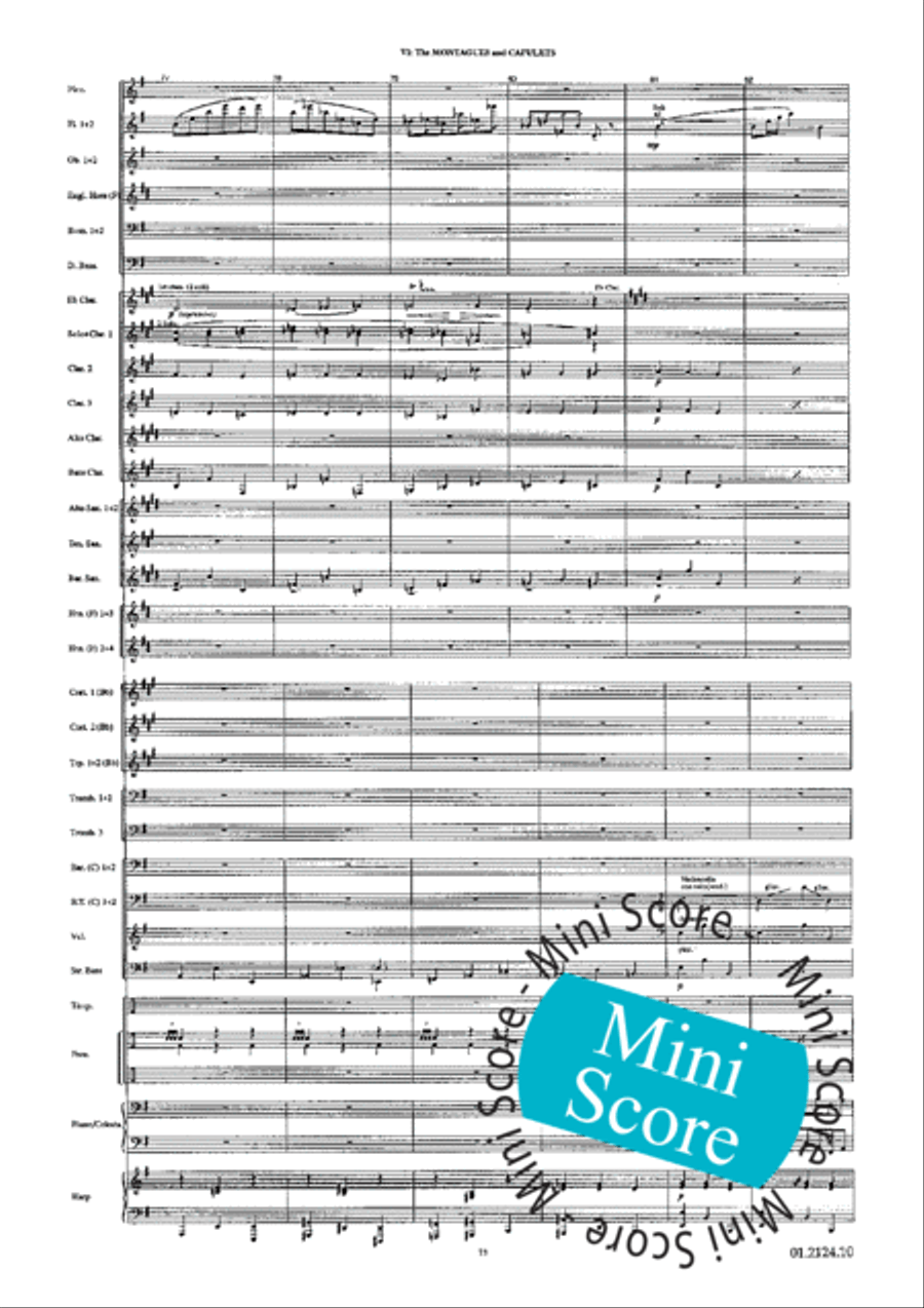 Romeo and Juliet Romeo and Juliet Concert Band scores gallery preview page 77