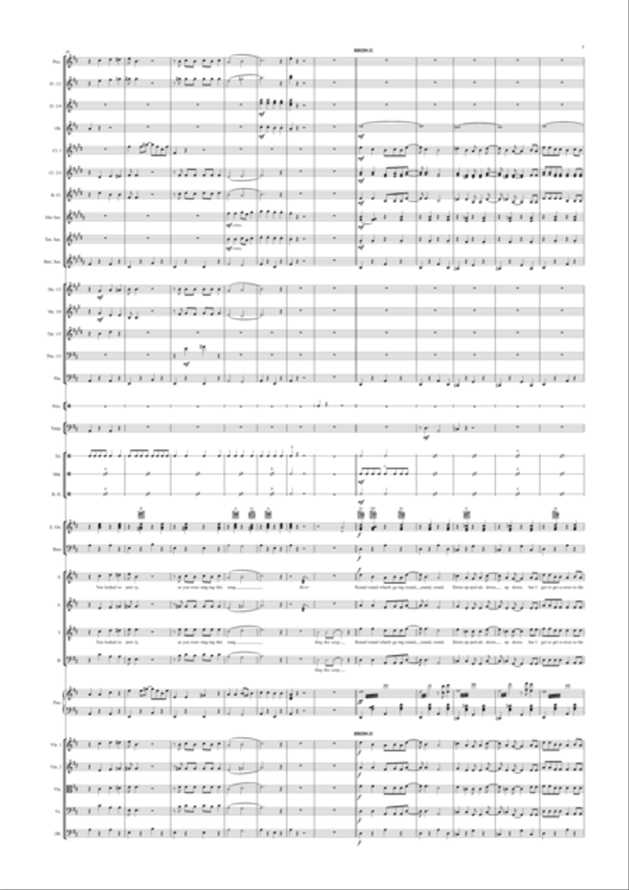 The Pushbike Song The Pushbike Song Full Orchestra scores gallery preview page 5