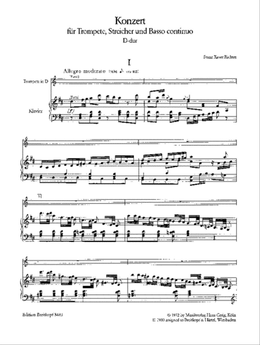 Trumpet Concerto in D major Trumpet Solo scores gallery preview page 2